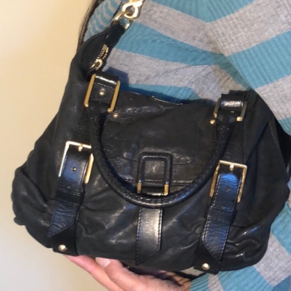 Botkier black and gold leather 💯AUTHENTIC